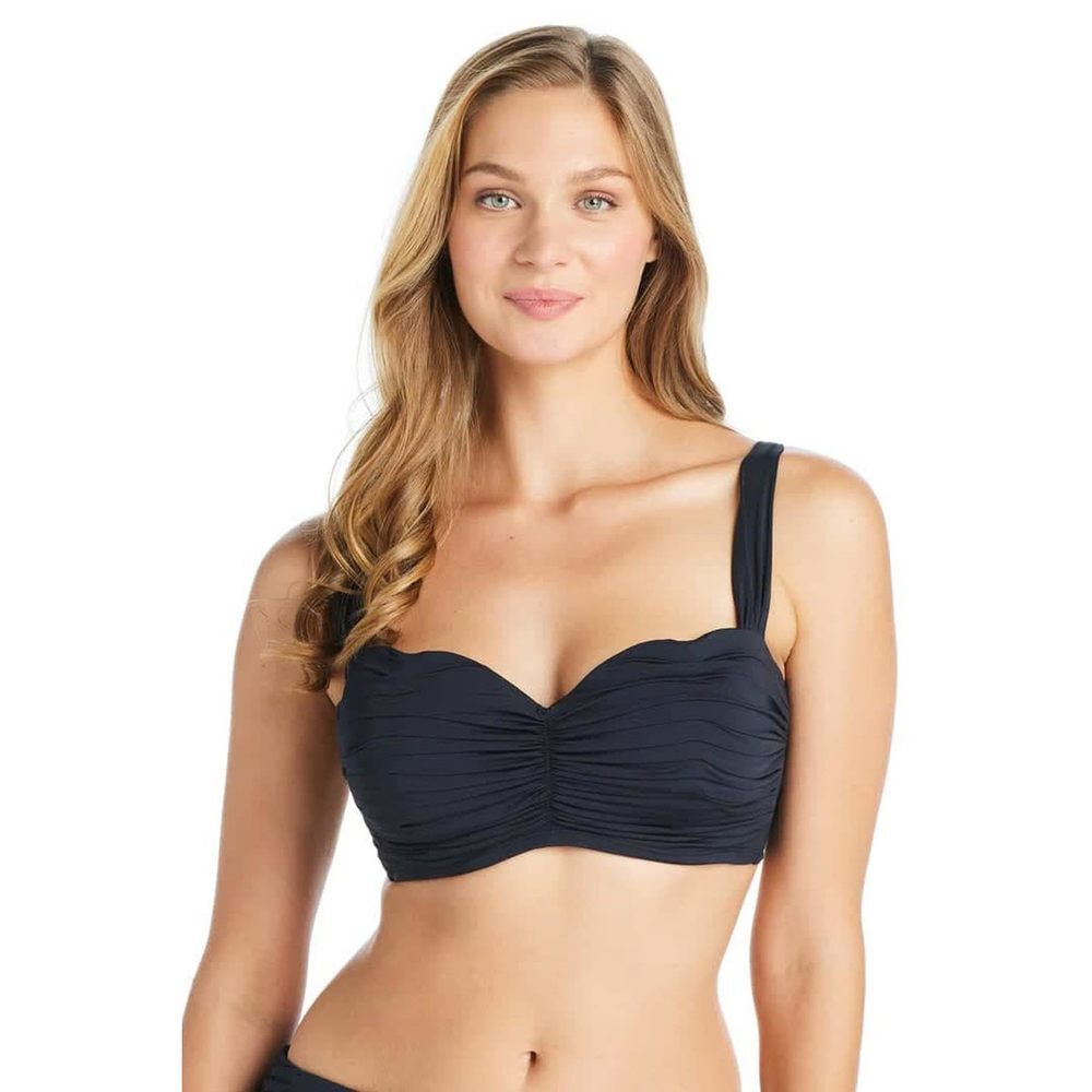 Bleu Rod Beattie Kore Convertible Bikini Top D-DD Cups 38DD, Black